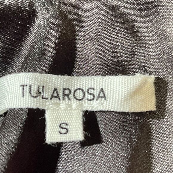 Tularosa Black‎ Sheer Ruffle Mini Dress Boho Romantic Long Sleeve Small NWT - Picture 9 of 12